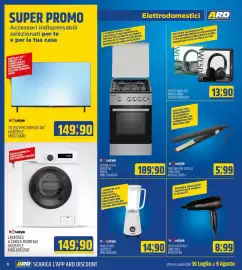 Volantino Ard Discount Pagina 18: LAVATRICE A CARICA FRONTALE HOUSTYLE €149,90, Asciugacapelli Houstyle €8,99