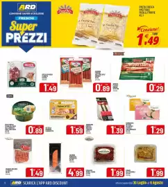 Volantino Ard Discount Pagina 6: Salmone novergese affumicato €4,99, Spianata Piccante Le Squisite €1,49