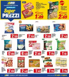 Volantino Ard Discount Pagina 8: Mozzarelle Panate Olive all'Ascolana €1,79, Cordon Bleu Tesori del Cuoco €1,49