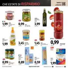 Volantino Famila Market Pagina 14: SELEX filetti di acciughe in olio di semi di girasole €1,45