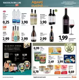 Volantino Famila Market Pagina 17: NOTTE ROSSA vini del Salento IGP €3,90, Righi Pignoletto Reno Doc €2,99