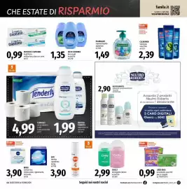 Volantino Famila Market Pagina 18: FELCE AZZURRA doccia gel €1,35, Chilly detergente intimo €2,99