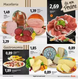 Volantino Famila Market Pagina 3: PALMIERI mortadella Favola con pistacchi €1,49, PATATE A SPICCHI AL FORNO €0,89
