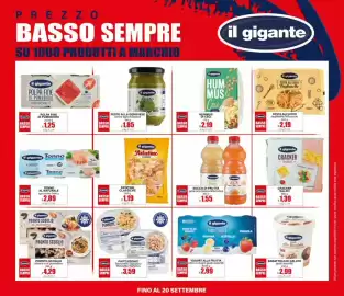 Volantino Il Gigante Pagina 33: Il gigante PIATTI PRONTI €3,59, Il gigante pasta all'uovo tagliatelle €2,19