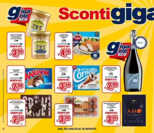 Volantino Il Gigante Pagina 4: Cornetto Algida €3,59, Maxibon classic NESTLE €2,99