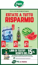 Volantino Pam Pagina 1: ANGURIA €0,49, Acqua Eva €1,92