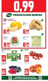 Volantino Pam Pagina 2: LATTUGHINO, VALERIANA, MISTICANZA O RUCOLA Pam €1,49, More, mirtilli o lamponi
