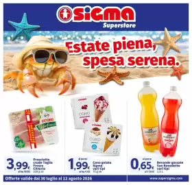 Volantino Sigma Pagina 1: Bevande gassate San Benedetto vari tipi €0,65, Cono gelato Sigma €1,99