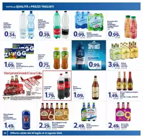 Volantino Sigma Pagina 14: Acqua San Benedetto naturale, frizzante €0,99, Coca-Cola Taste PET original €1,79