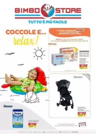 Volantino Bimbo Store Pagina 1: Giordani PASSEGGINO MANHATTAN 2.0 NAVY BLUE €89,00, Humana Latte in Polvere 2 €21,99