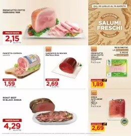 Volantino Alì Supermercati Pagina 11: Carpaccio di Bovino Fratelli Riva €2,69, Pancetta Coppata sgrassata Aurora €1,59