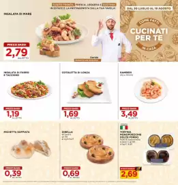 Volantino Alì Supermercati Pagina 13: COTOLETTA DI LONZA €1,69, GAMBERI olio e limone €3,49