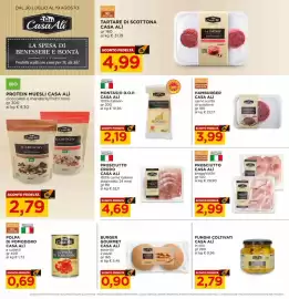 Volantino Alì Supermercati Pagina 20: Prosciutto Casa Alì €2,99, HAMBURGER CASA ALÌ €3,99
