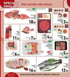 Volantino Conad Superstore Pagina 10: SALSICCIA DI SUINO CEM €7,89, Burger, polpette di salmone Saporidee €3,99