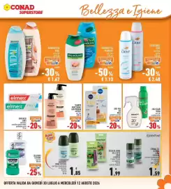 Volantino Conad Superstore Pagina 21: Linea solari bilboa, Linea viso Q10 nivea
