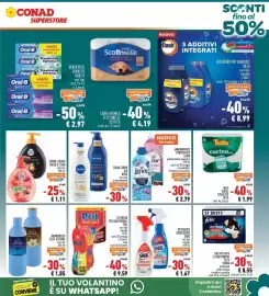 Volantino Conad Superstore Pagina 5: Crema corpo Q10 Nivea, Detergente sgrassatore SMAC €1,67