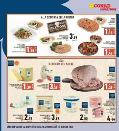 Volantino Conad Superstore Pagina 6: Burrata Pugliese Saporidintorni €2,05, INSALATA DI POLLO SELEZIONE GASTRONOMIA €1,48