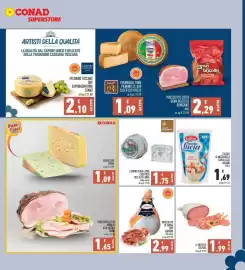 Volantino Conad Superstore Pagina 7: Prosciutto di Parma DOP Gardani €2,99, CAPRINO PURA CAPRA €1,75