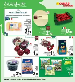 Volantino Conad Superstore Pagina 8: Mirtilli CONAD €3,77, Ventura Arachidi americane €3,27