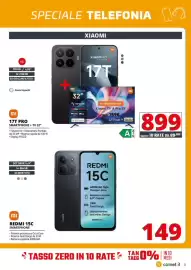 Volantino Comet Pagina 3: REDMI 15C SMARTPHONE €149,00, Xiaomi 17T PRO SMARTPHONE + TV 32" €899,00