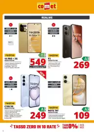 Volantino Comet Pagina 4: Realme NOTE 70T SMARTPHONE €109,00, Realme C100 5G SMARTPHONE €249,00