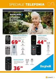 Volantino Comet Pagina 5: Telefono SLV30 GPS Plus Beghelli €69,90, Telefono SLV15 Beghelli €44,90