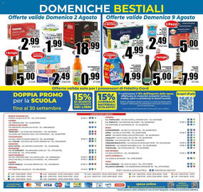 Volantino DEM Pagina 20: San Benedetto Succoso €0,99, Borgomori Jubilee Blanc de Blancs/Cuvee' Rose' €5,00