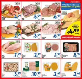 Volantino DEM Pagina 7: Suino Italiano €6,99, Fusi di pollo Pollo Italiano €3,99