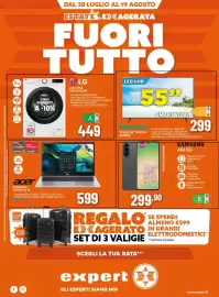 Volantino Expert Pagina 1: Acer NOTEBOOK ASPIRE GO 15 €599,00, Hisense TV LED 55" UHD 4K 55A69Q €299,00