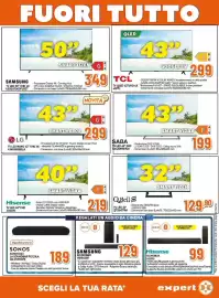 Volantino Expert Pagina 15: SABA TV LED 43" FHD €199,00, Q.Bell TV LED 32" QT32HTF8A €129,90