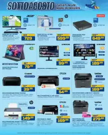Volantino Euronics Bruno Pagina 19: Canon MULTIFUNZIONE PIXMA TS3750I €39,99, Acer DESKTOP ALL IN ONE ASPIRE C24-2G €729,00