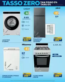 Volantino Euronics Bruno Pagina 4: AKAI FRIGORIFERO COMBINATO AKFR259S €199,99, LAR.EL CUCINA 50X50 €199,99