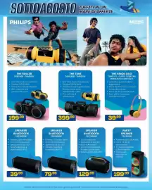 Volantino Euronics Bruno Pagina 40: SPEAKER BLUETOOTH TAS2000BK €39,99, THE ROLLER PHILIPS €199,99