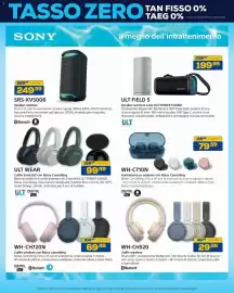 Volantino Euronics Bruno Pagina 41: ULT FIELD 5 €199,99, Sony Speaker wireless €249,99