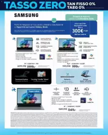 Volantino Euronics Bruno Pagina 46: Samsung Galaxy Book5 360 €999,00, Samsung Galaxy Book6 €1.149,00