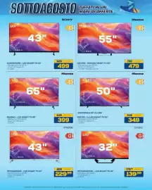 Volantino Euronics Bruno Pagina 7: Hisense 65A69Q - LED SMART TV 65" €399,00, Hisense 50E79S - Q-LED SMART TV 50" €349,00