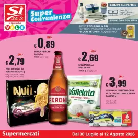 Volantino Sì con te Pagina 1: Nuii €2,79, Birra peroni bottiglia €0,89