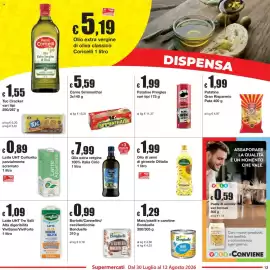 Volantino Sì con te Pagina 13: Latte UHT Colfiorito parzialmente scremato €0,89, Olio di semi di girasole Olitalia €1,99