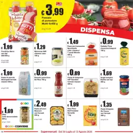 Volantino Sì con te Pagina 14: Pasta di semola Strampelli €1,99, Passata pomodoro De Rica €0,99