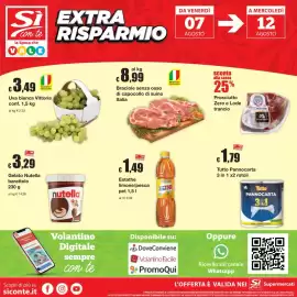 Volantino Sì con te Pagina 20: Braciole senza osso di capocollo di suino Italia €8,99, Gelato Nutella €3,29