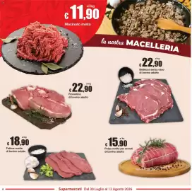 Volantino Sì con te Pagina 4: Fettine scelte di bovino adulto €18,90, Fiorentina di bovino adulto €22,90