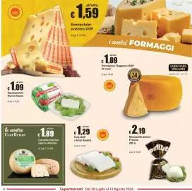 Volantino Sì con te Pagina 8: Caciotta vaccina PETRUCCI €1,89, Squaquerello Nonno Nanni €1,09
