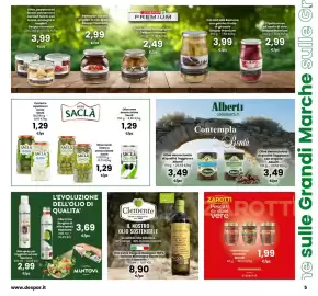 Volantino Interspar Pagina 5: Saclà Acetelli €1,29, Carciofi alla Romana Despar Premium €3,99
