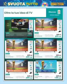 Volantino Euronics Pagina 12: Hisense Smart TV 65" 4K €399,90, Hisense Smart TV 55" 4K €299,90