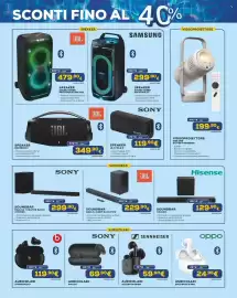 Volantino Euronics Pagina 13: Hisense SOUNDBAR HS3100 €129,90, SONY SOUNDBAR BRAVIA THEATRE BAR 6 HTBD60 €299,90