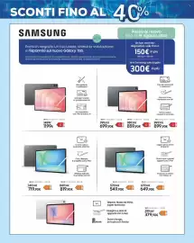 Volantino Euronics Pagina 31: Galaxy Tab S10 FE+ €719,90, Galaxy Tab S11 Ultra €1.199,00