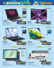 Volantino Euronics Pagina 6: ASUS VIVOBOK 16 €699,90, Lenovo LOQ NOTEBOOK GAMING €1.199,00