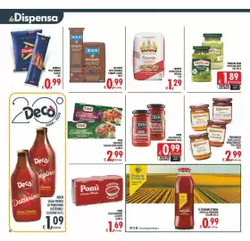 Volantino Gourmet Déco Pagina 12: Toscanacci Sugo di Astice/Orata/Vongole/Pesce Spada €2,99, DE CECCO PASTA INTEGRALE €0,99