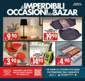 Volantino Gourmet Déco Pagina 20: MONETA GRILL RETTANGOLARE 35X25 CM/GRIGLIA TONDA 32 CM €19,90