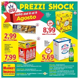 Volantino Market Ingross Pagina 20: Birra PERONI Nastro Azzurro €5,69, Bastoncini di Merluzzo FROSTA €2,99
